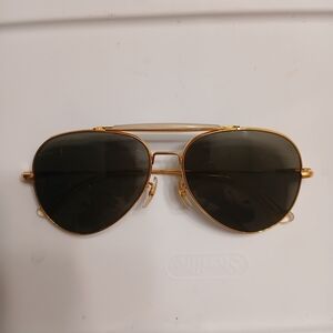 Classic Gold Aviator Sunglasses